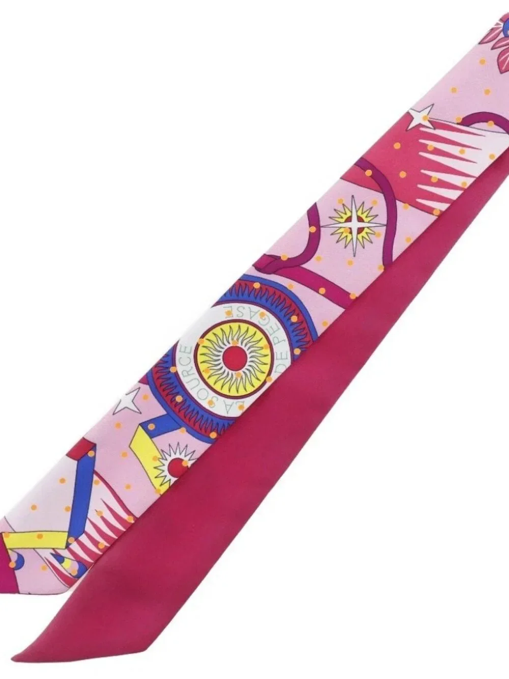 HERMES Twilly scarf Plume Tea silk Women